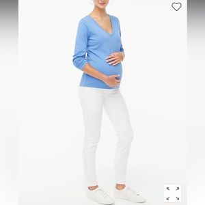 J. Crew White Maternity Jeans Size 26